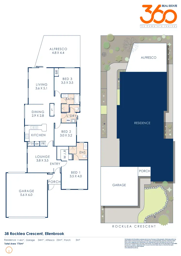 Floorplan of Homely house listing, 38 Rocklea Crescent, Ellenbrook WA 6069
