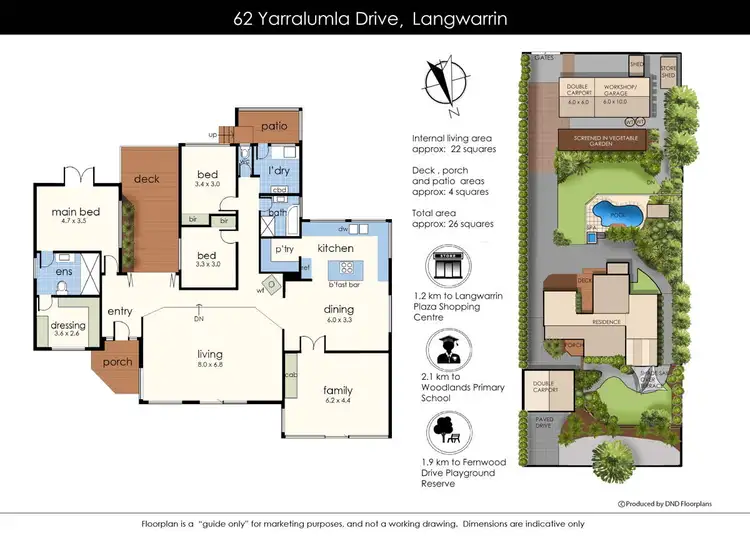 Floorplan of Homely house listing, 62 Yarralumla Drive, Langwarrin VIC 3910