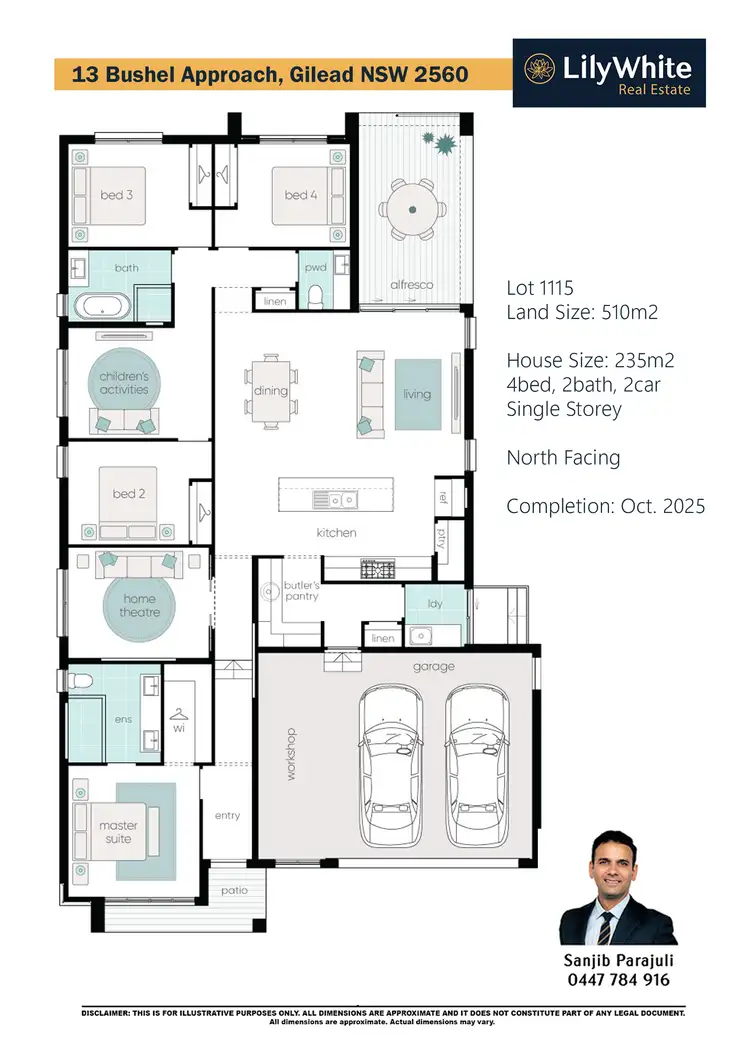 Floorplan of Homely house listing, 13 Bushel Approach, Gilead NSW 2560