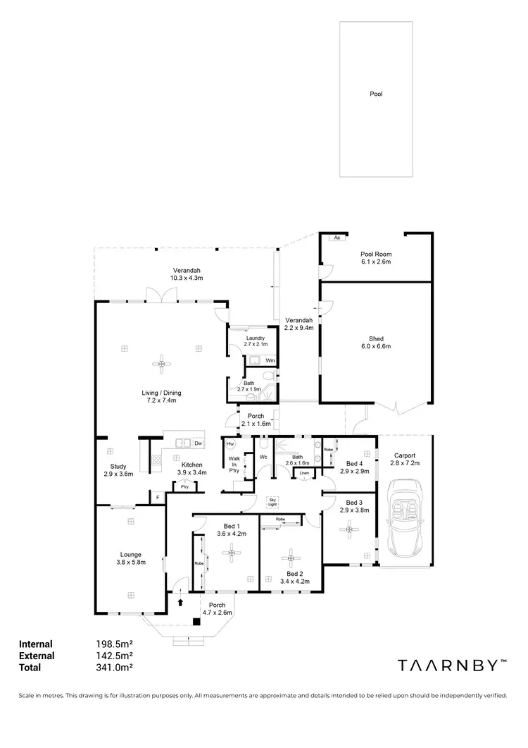 Floorplan of Homely house listing, 60 Park Avenue, Rosslyn Park SA 5072