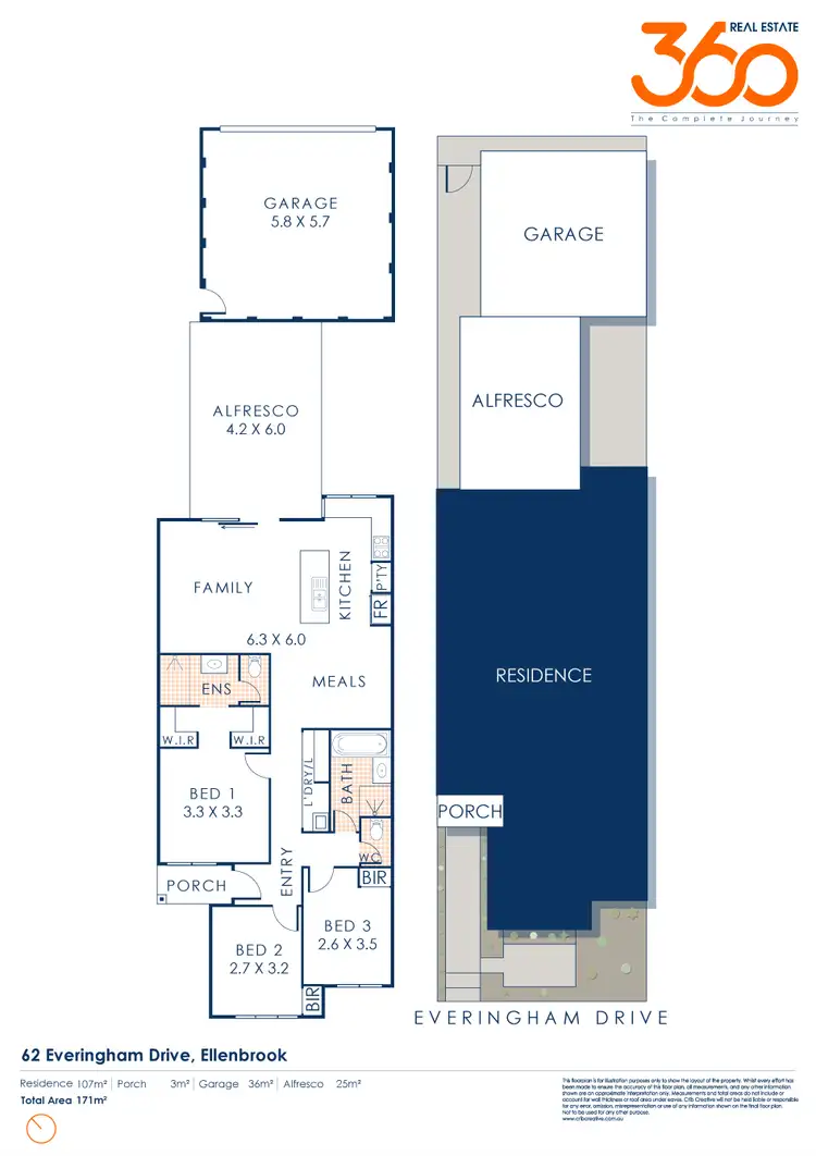 Floorplan of Homely house listing, 62 Everingham Drive, Ellenbrook WA 6069