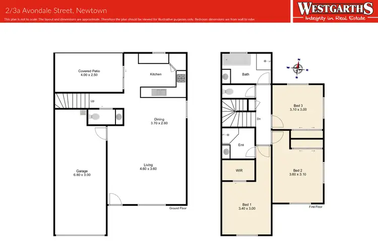 Floorplan of Homely unit listing, 2/3A Avondale Street, Newtown QLD 4350