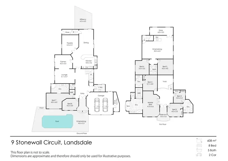 Floorplan of Homely house listing, 9 Stonewall Circuit, Landsdale WA 6065