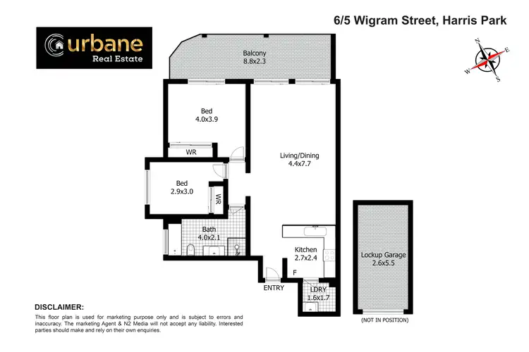 Floorplan of Homely unit listing, 6/5 Wigram Street, Harris Park NSW 2150