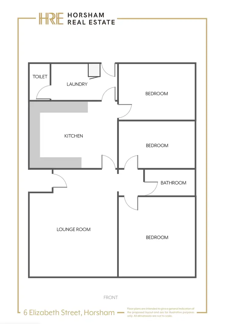 Floorplan of Homely house listing, 6 Elizabeth Street, Horsham VIC 3400