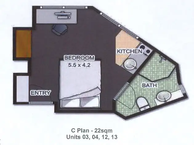 Floorplan of Homely apartment listing, 1904/108 Margaret Street, Brisbane City QLD 4000