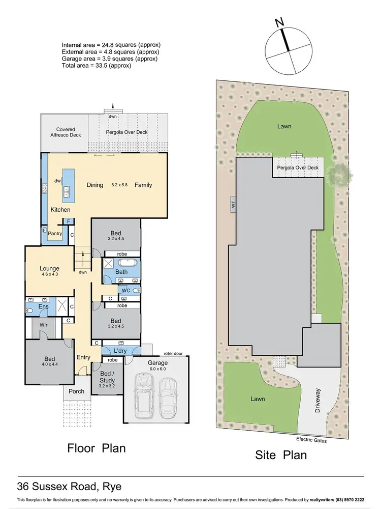 Floorplan of Homely house listing, 36 Sussex Road, Rye VIC 3941