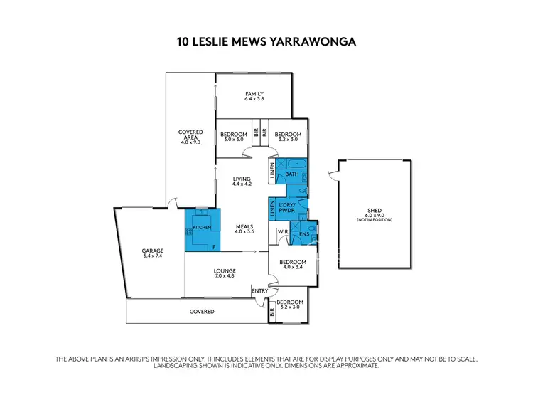 Floorplan of Homely house listing, 10 Leslie Mews, Yarrawonga VIC 3730