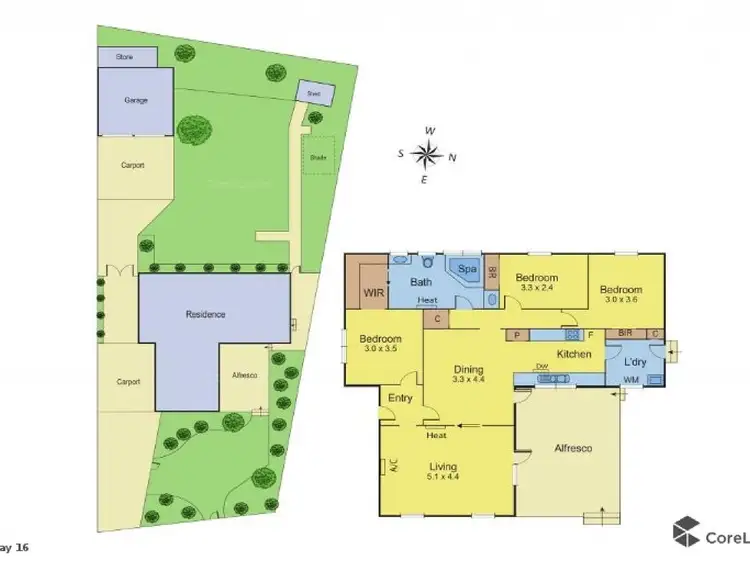 Floorplan of Homely house listing, 6 Crestmoor Drive, Highton VIC 3216