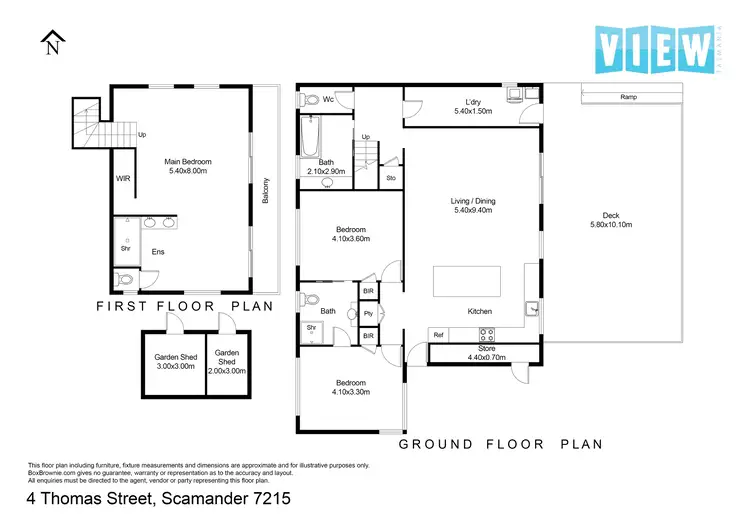 Floorplan of Homely house listing, 4 Thomas Street, Scamander TAS 7215