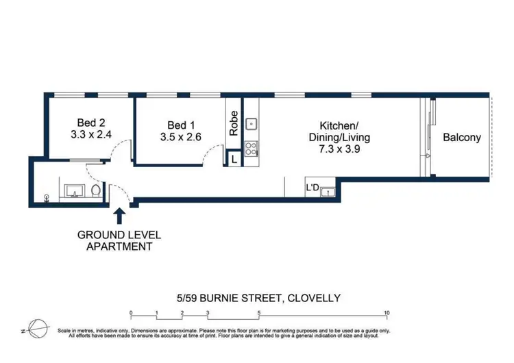 Floorplan of Homely apartment listing, 5/59 Burnie Street, Clovelly NSW 2031
