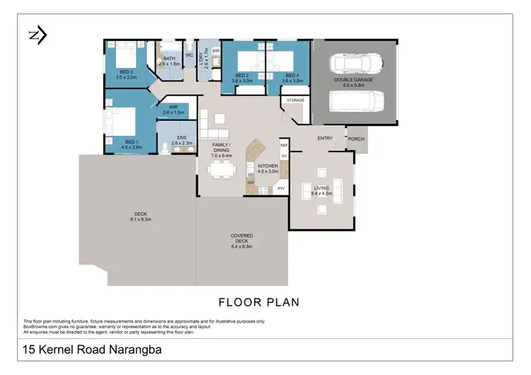 Floorplan of Homely house listing, 15 Kernel Road, Narangba QLD 4504