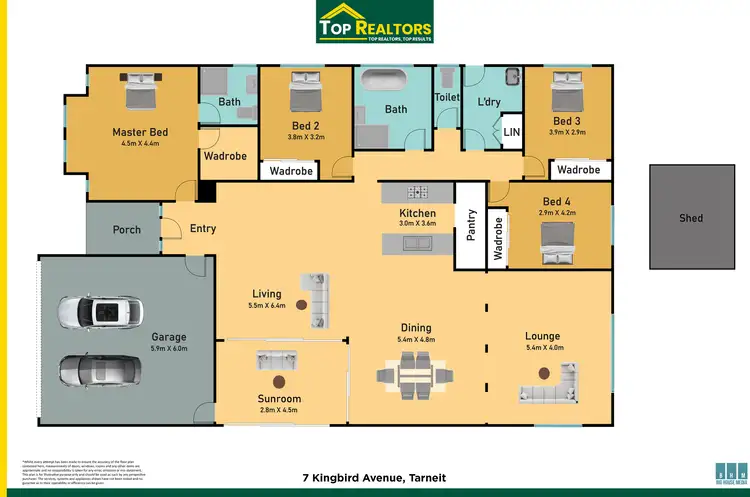 Floorplan of Homely house listing, 7 Kingbird Avenue, Tarneit VIC 3029