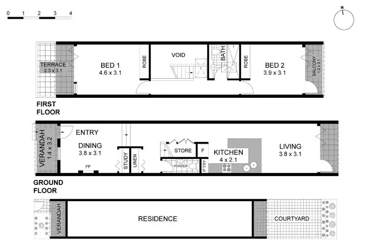 Floorplan of Homely house listing, 132 Ruthven Street, Bondi Junction NSW 2022