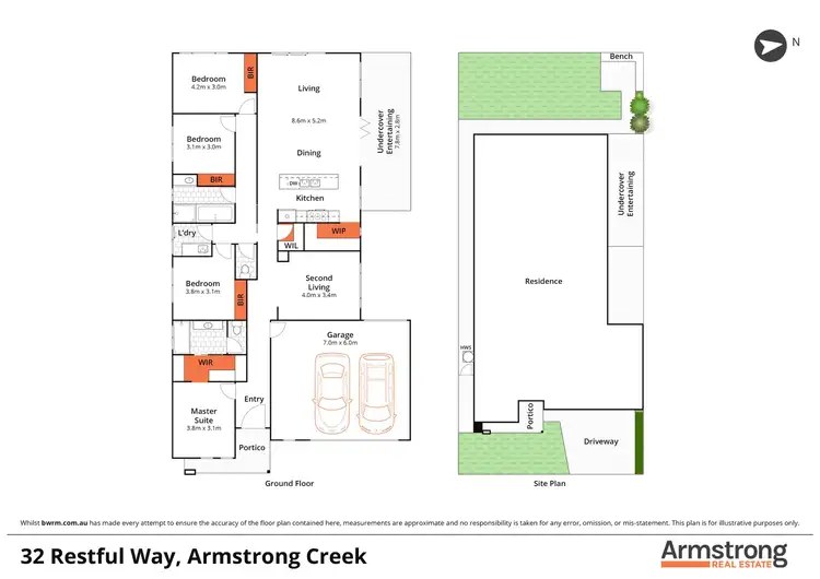 Floorplan of Homely house listing, 32 Restful Way, Armstrong Creek VIC 3217
