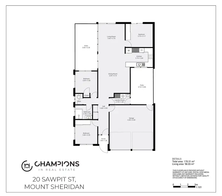 Floorplan of Homely house listing, 20 Sawpit Street, Mount Sheridan QLD 4868