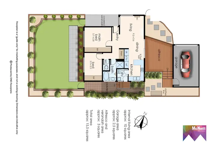 Floorplan of Homely unit listing, 1/25 Station Street, Somerville VIC 3912