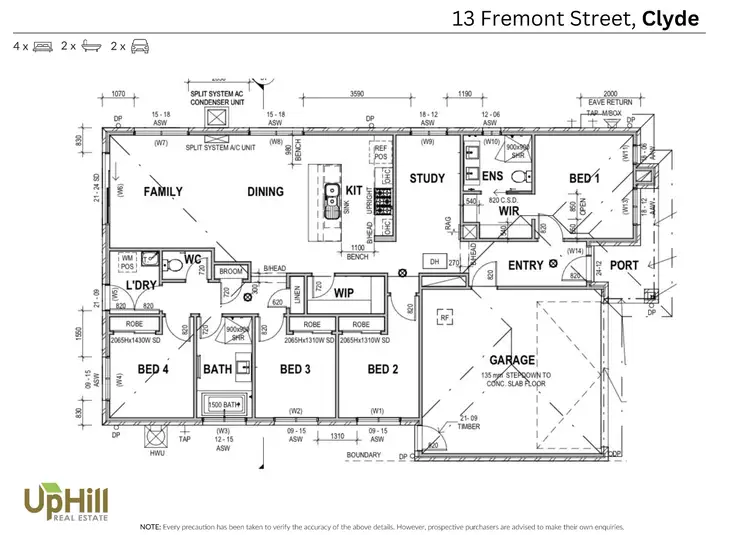 Floorplan of Homely house listing, 13 Fremont Street, Clyde VIC 3978