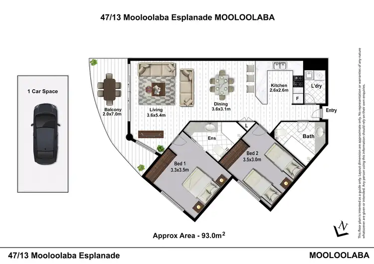Floorplan of Homely apartment listing, 47/13 Mooloolaba Esplanade, Mooloolaba QLD 4557