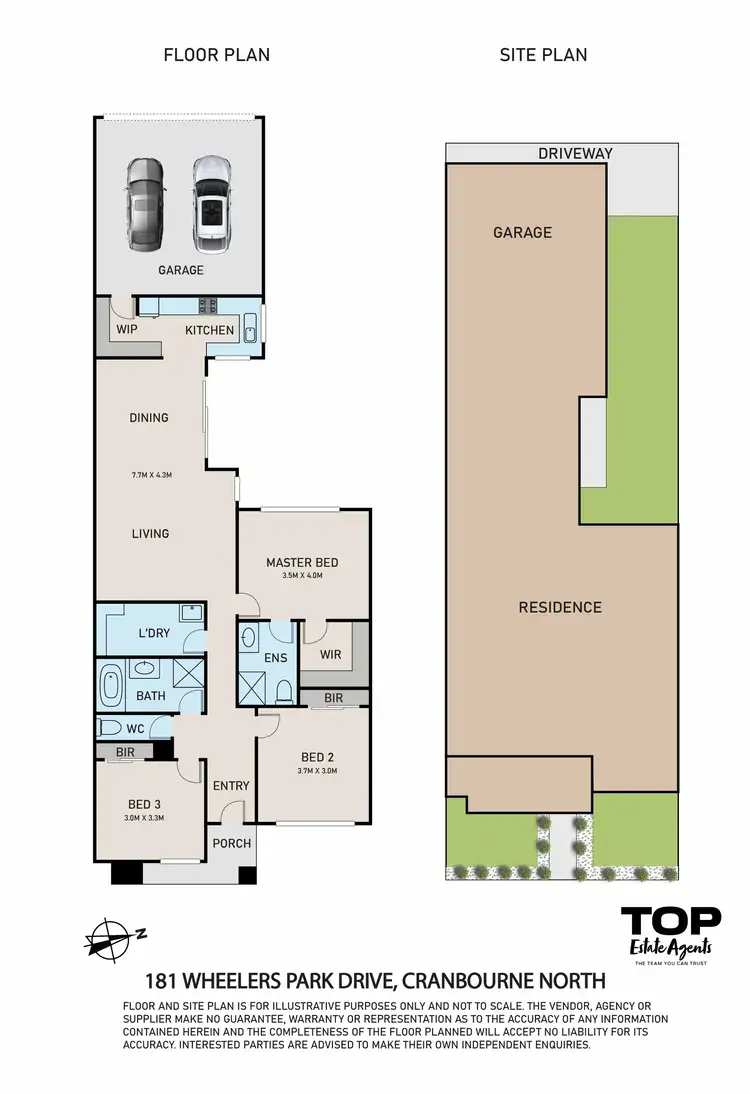Floorplan of Homely house listing, 181 Wheelers Park Drive, Cranbourne North VIC 3977