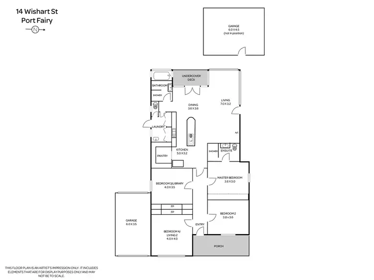 Floorplan of Homely house listing, 14 Wishart Street, Port Fairy VIC 3284
