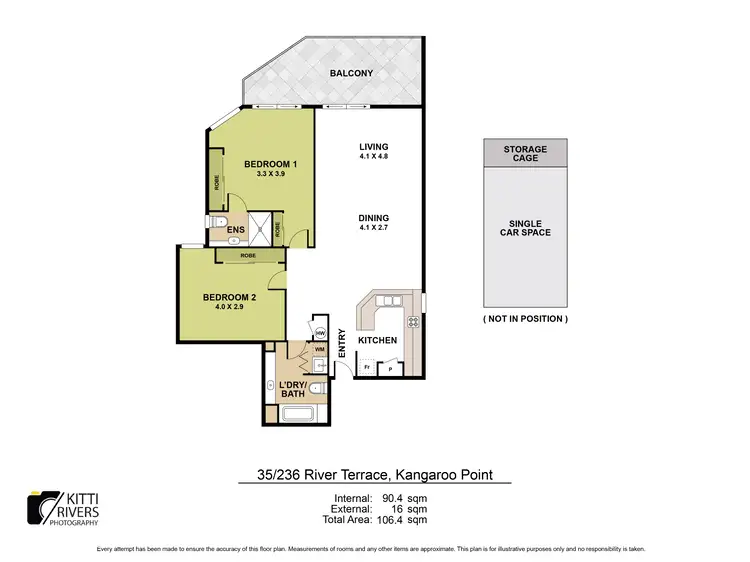 Floorplan of Homely apartment listing, 35/236 River Terrace, Kangaroo Point QLD 4169