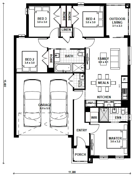 Floorplan of Homely house listing, Lot 1345 Pacaya Street, Truganina VIC 3029