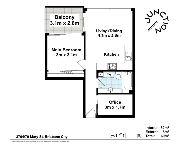 Floorplan of Homely unit listing, 70 Mary Street, Brisbane City QLD 4000