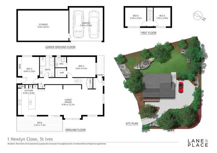 Floorplan of Homely house listing, 1 Newlyn Close, St Ives NSW 2075