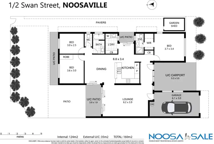 Floorplan of Homely unit listing, 1/2 Swan Street, Noosaville QLD 4566