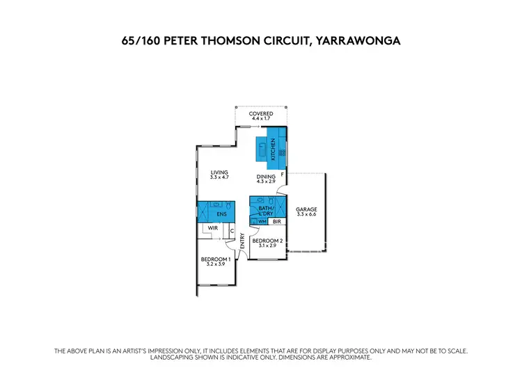 Floorplan of Homely house listing, 62/160 Peter Thomson Circuit, Yarrawonga VIC 3730