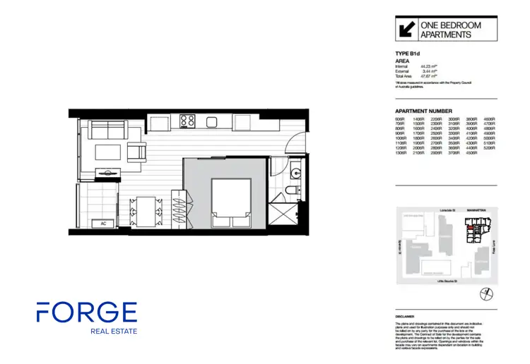 Floorplan of Homely apartment listing, 1506/33 Rose Lane, Melbourne VIC 3000