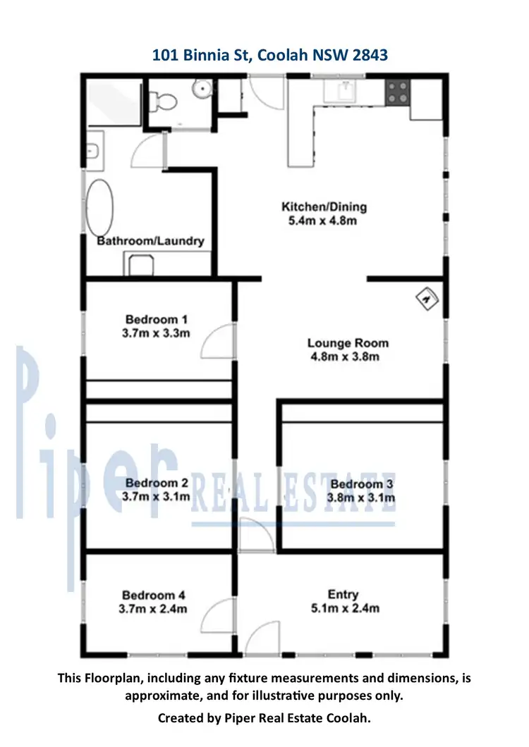 Floorplan of Homely house listing, 101 Binnia Street, Coolah NSW 2843
