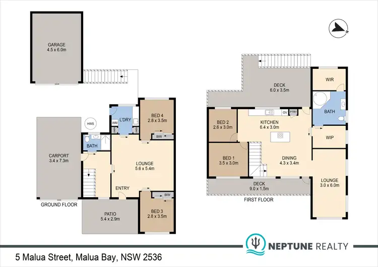 Floorplan of Homely house listing, 5 Malua Street, Malua Bay NSW 2536