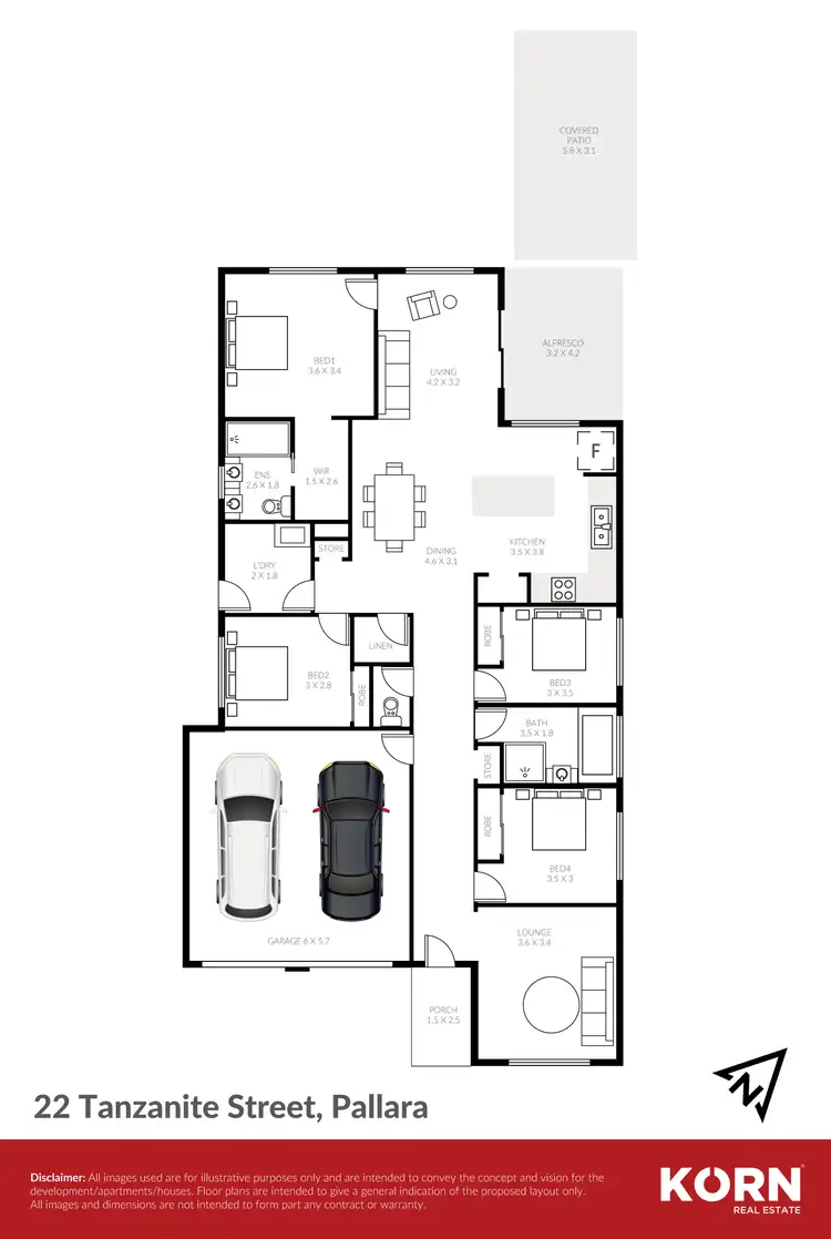 Floorplan of Homely house listing, 22 Tanzanite Street, Pallara QLD 4110