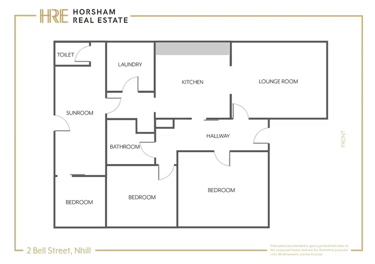 Floorplan of Homely house listing, 2 Bell Street, Nhill VIC 3418