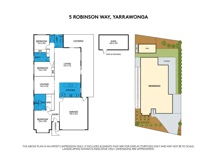 Floorplan of Homely house listing, 5 Robinson Way, Yarrawonga VIC 3730