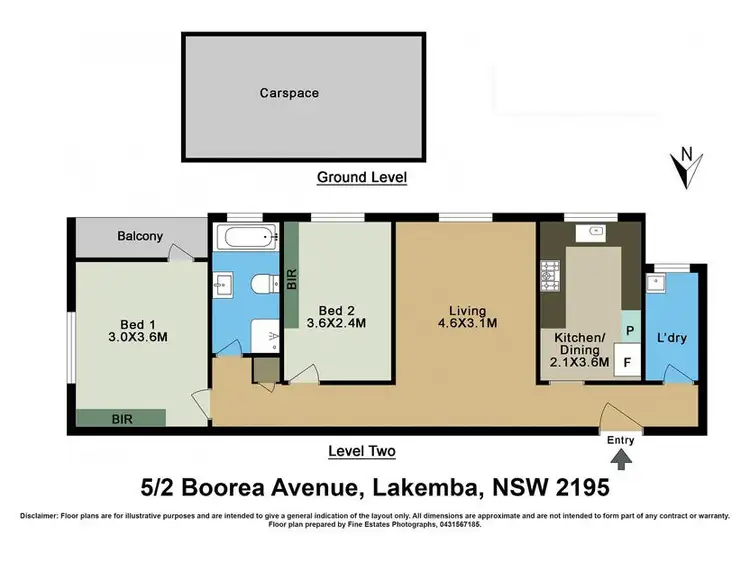 Floorplan of Homely unit listing, 5/2 Boorea Avenue, Lakemba NSW 2195