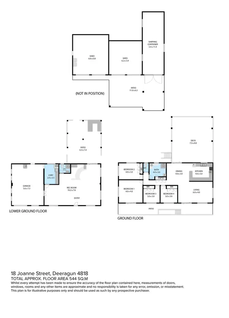 Floorplan of Homely house listing, 18 Joanne Street, Deeragun QLD 4818