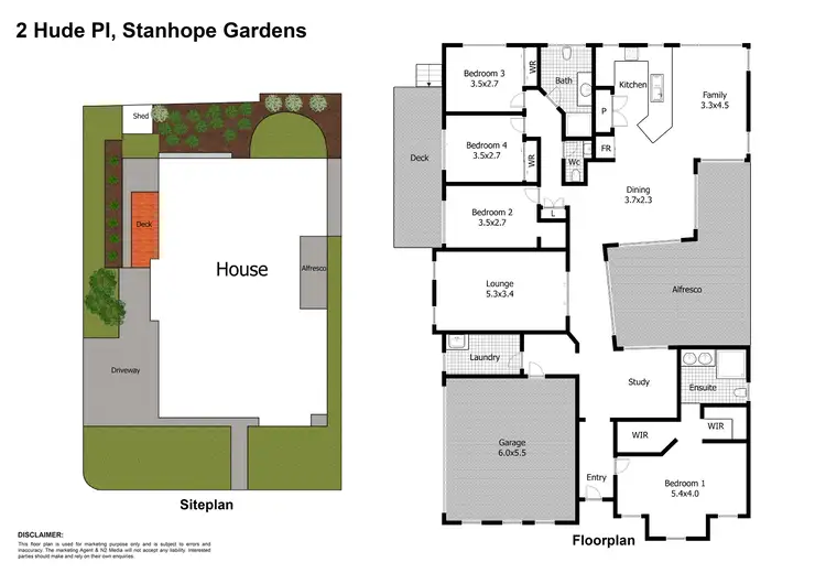 Floorplan of Homely house listing, 2 Hude Place, Stanhope Gardens NSW 2768