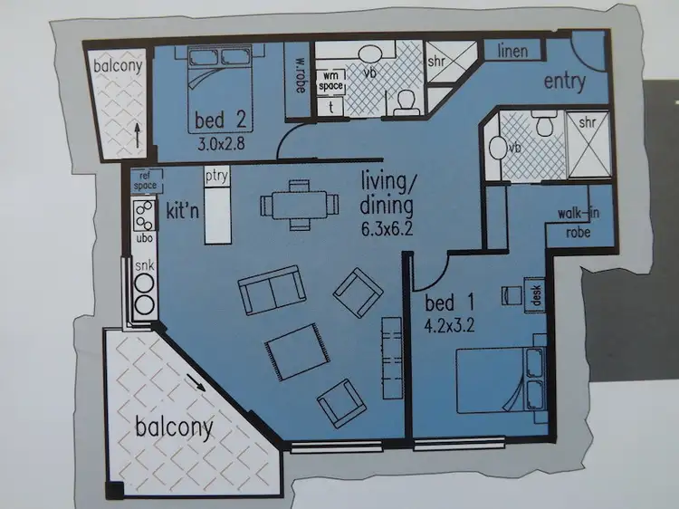 Floorplan of Homely apartment listing, 43/46 Regatta Boulevard, Birtinya QLD 4575