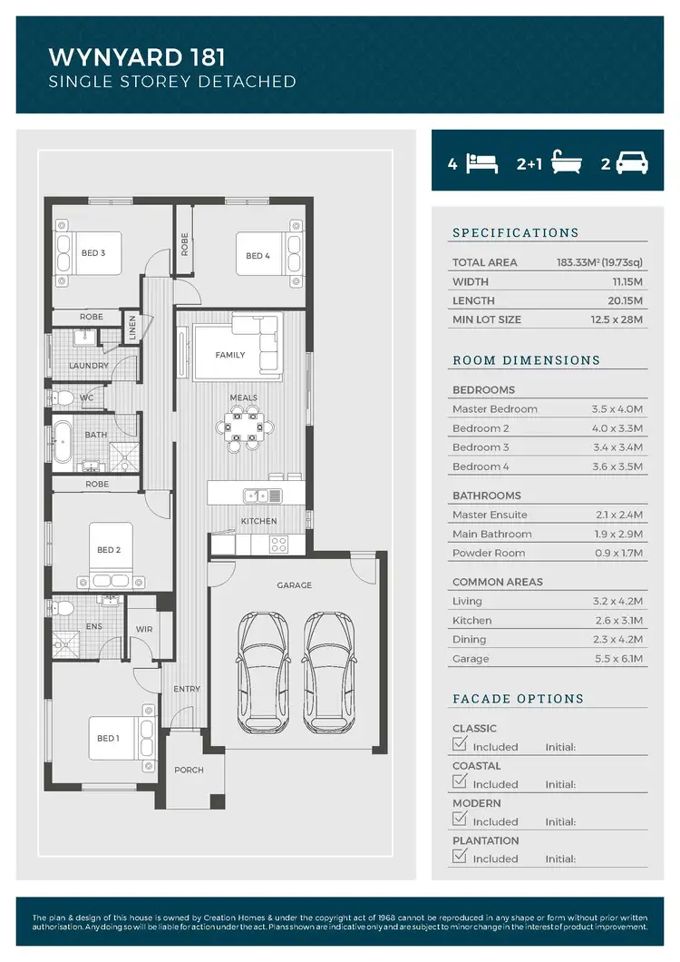 Floorplan of Homely house listing, 14 Yard St, Mambourin VIC 3024