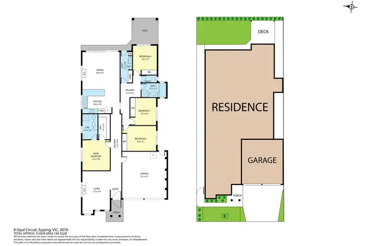 Floorplan of Homely house listing, 8 Opal Circuit, Epping VIC 3076