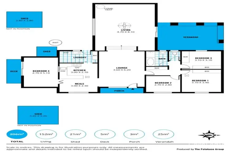 Floorplan of Homely house listing, 13 Parkview Rise, Hackham SA 5163