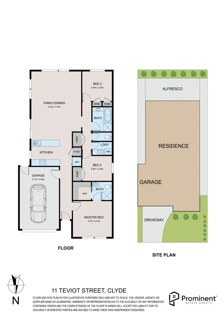 Floorplan of Homely house listing, 11 Teviot Street, Clyde VIC 3978