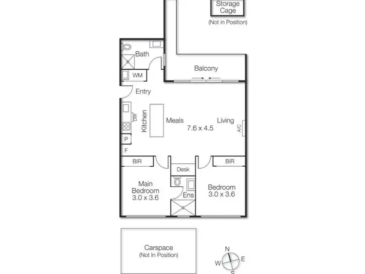 Floorplan of Homely unit listing, 3/2A Rogers Avenue, Brighton East VIC 3187