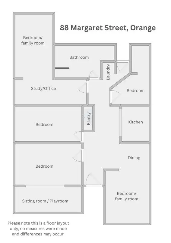 Floorplan of Homely house listing, 88 Margaret Street, Orange NSW 2800