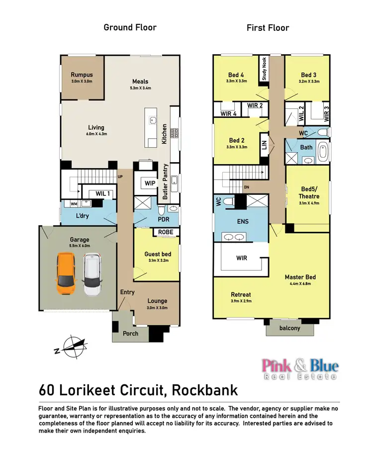 Floorplan of Homely house listing, 60 Lorikeet Circuit, Rockbank VIC 3335