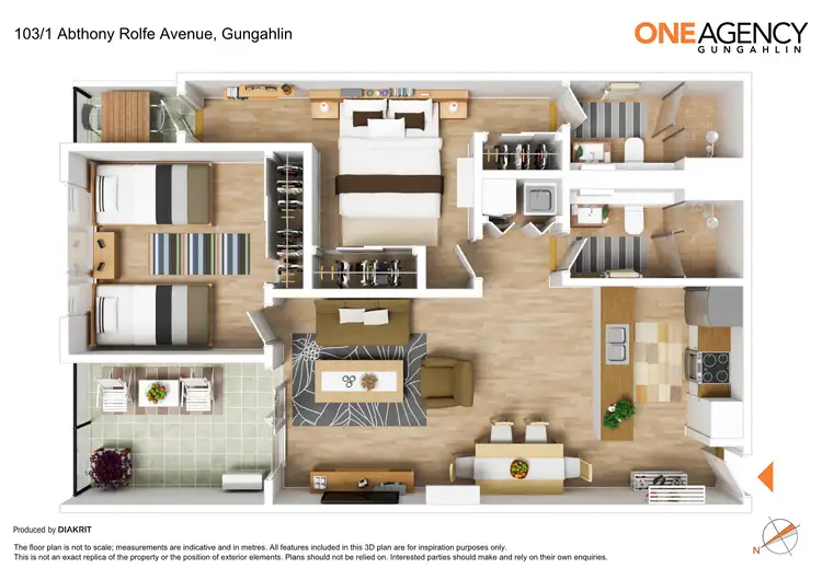 Floorplan of Homely apartment listing, 103/1 Anthony Rolfe Avenue, Gungahlin ACT 2912
