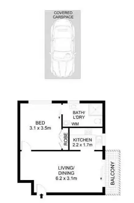 Floorplan of Homely apartment listing, 11/42 West Parade, West Ryde NSW 2114